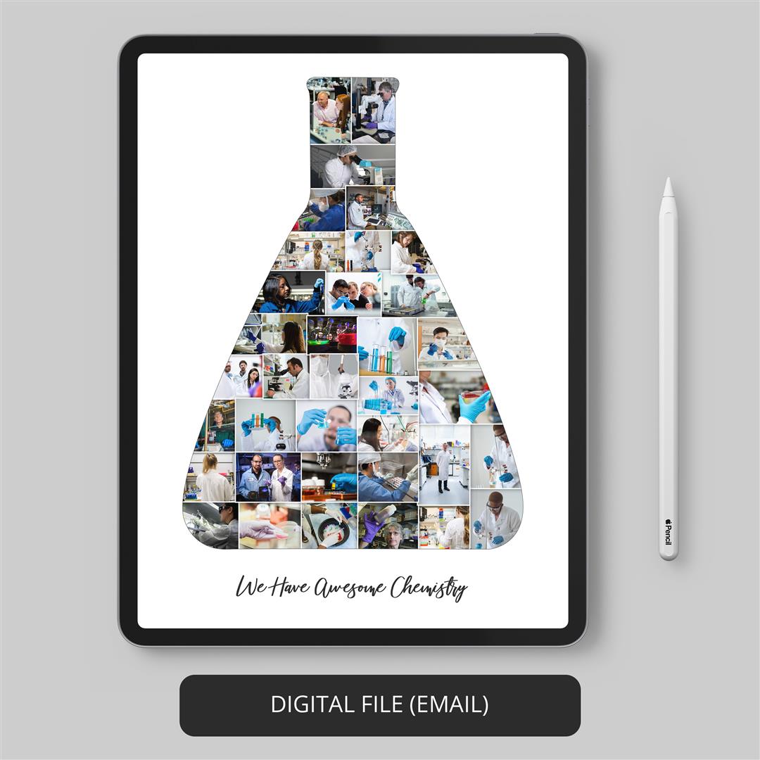 Best Gift for Chemistry Teacher: Customized Chemistry Wall Decor Collage