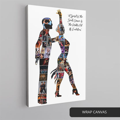 Anniversary Gift for Couple - Dancing Couple Canvas Wall Art