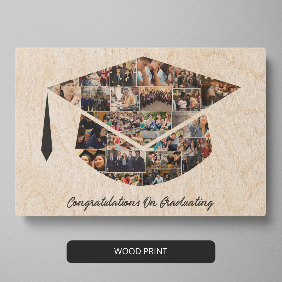 Best Friend Graduation Gift - Personalized Photo Collage