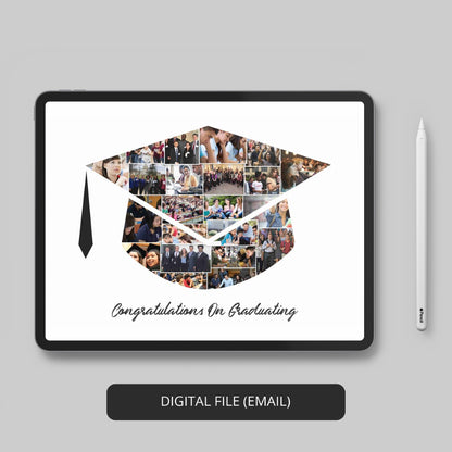 Stylish Graduation Wall Art - Photo Collage for Graduation Decor