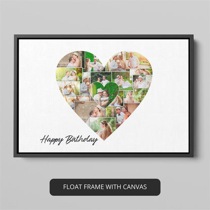 Best Heart Shaped Gifts - Personalized Heart Photo Collage for Loved Ones
