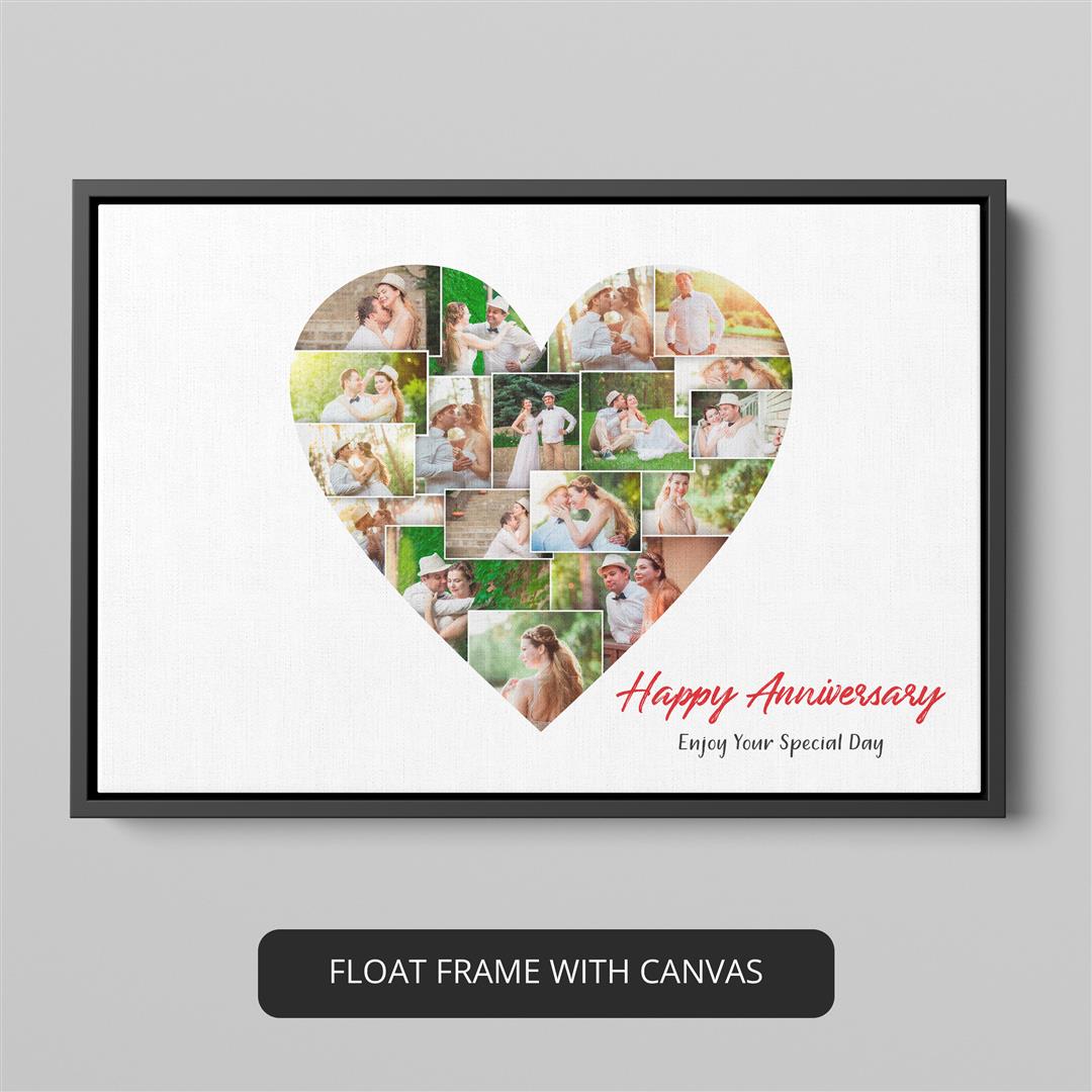 Heart Shape Wall Decor - Display Your Love in a Heart Photo Collage