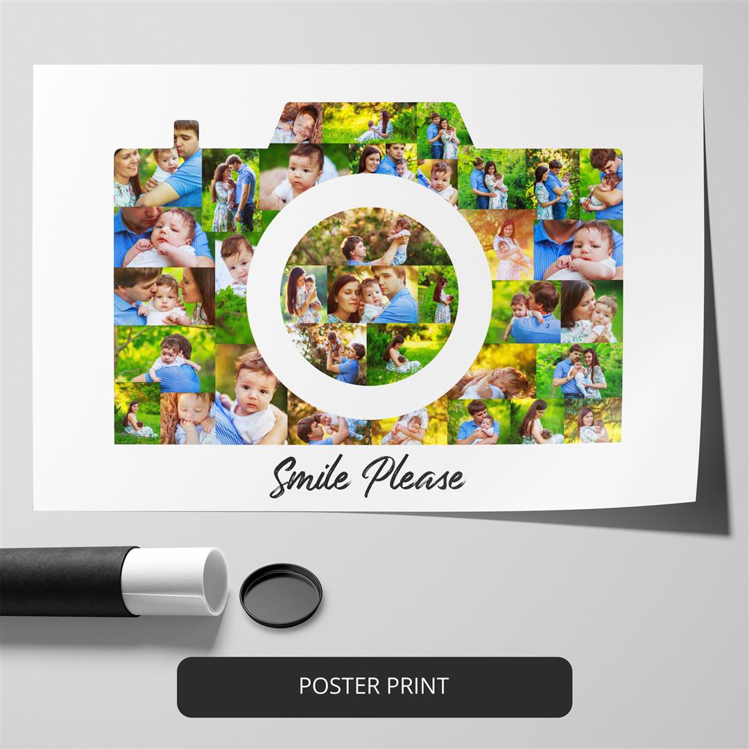 Unique Camera Gifts: Best Gift for Camera Lovers - Personalized Photo Collage