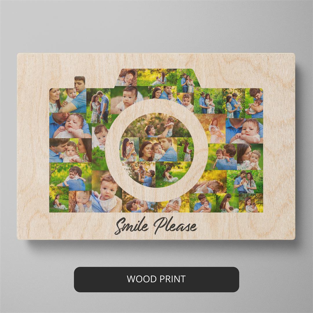Camera Gifts for Him: Personalized Photo Collage - Perfect for Camera Lovers