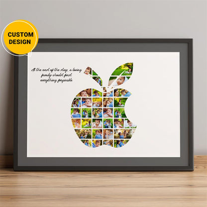 Apple Photo Collage - Personalized Birthday Gifts for Her