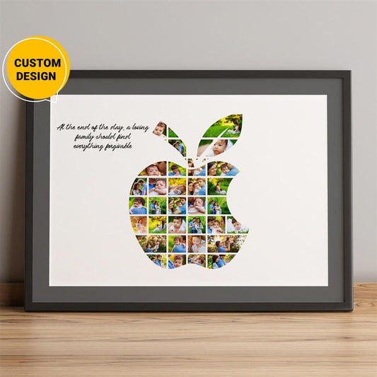 Apple Photo Collage - Personalized Birthday Gifts for Her