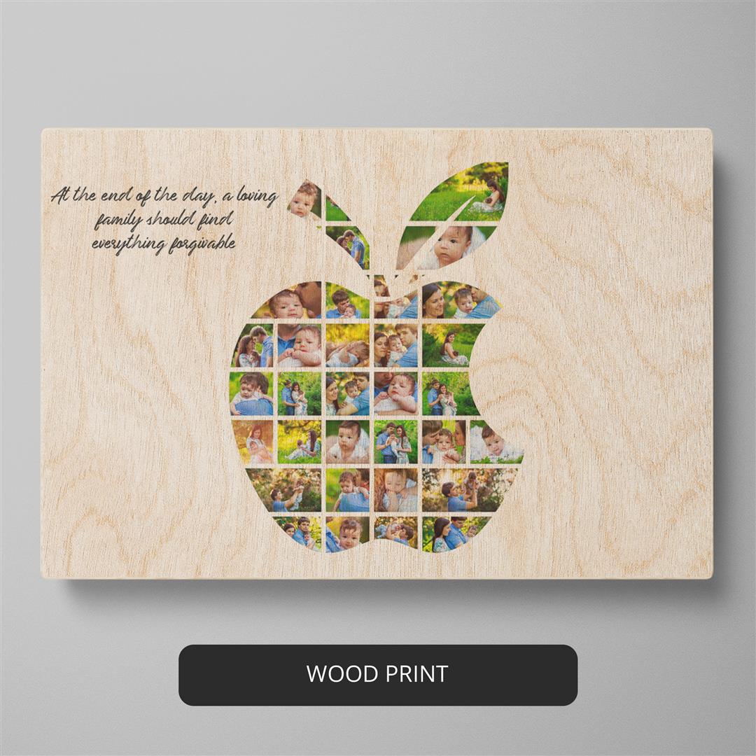 Gift for a Child - Apple Photo Collage - Birthday Gifts