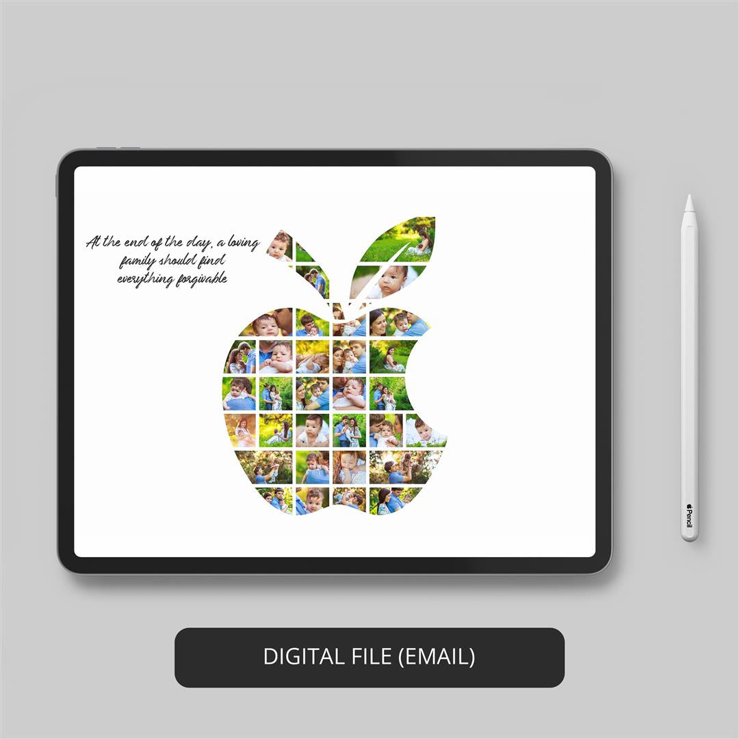 Unique Apple Photo Collage - Perfect Birthday Gift Idea