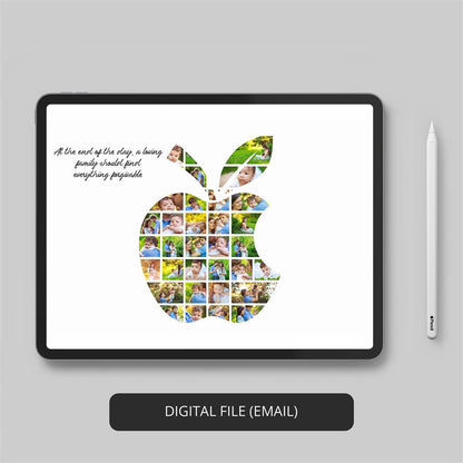 Unique Apple Photo Collage - Perfect Birthday Gift Idea