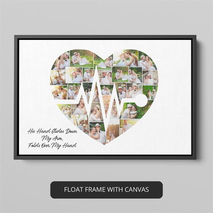 Heart Shape Décor: Artistic Photo Collage for Stylish Interiors