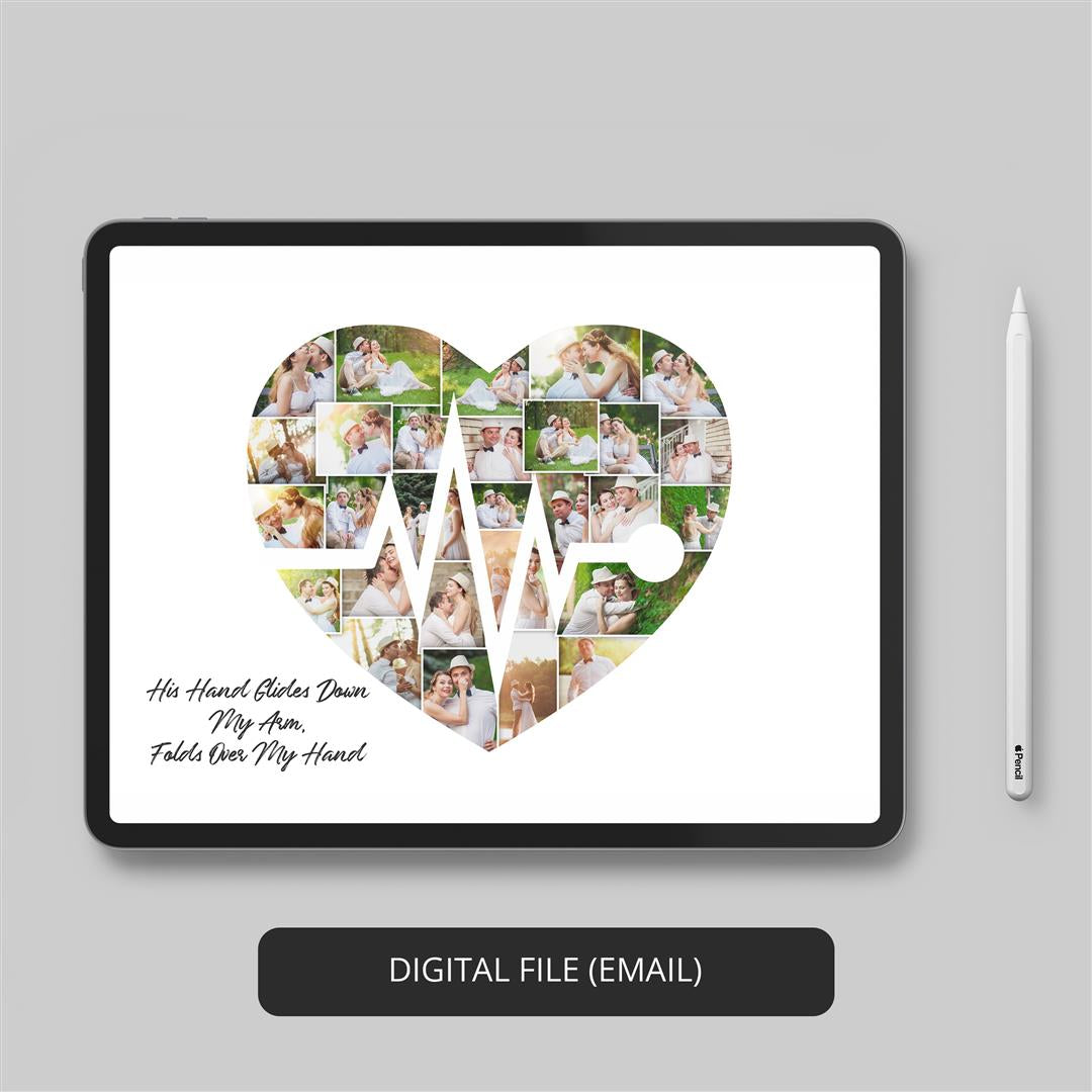 Heart Shape Art: Customized Collage for Friends and Valentine's Day Gifts