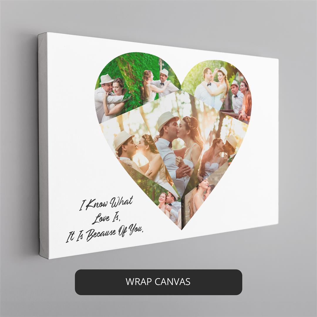 Heart Wall Art - Beautiful Heart Shaped Photo Collage