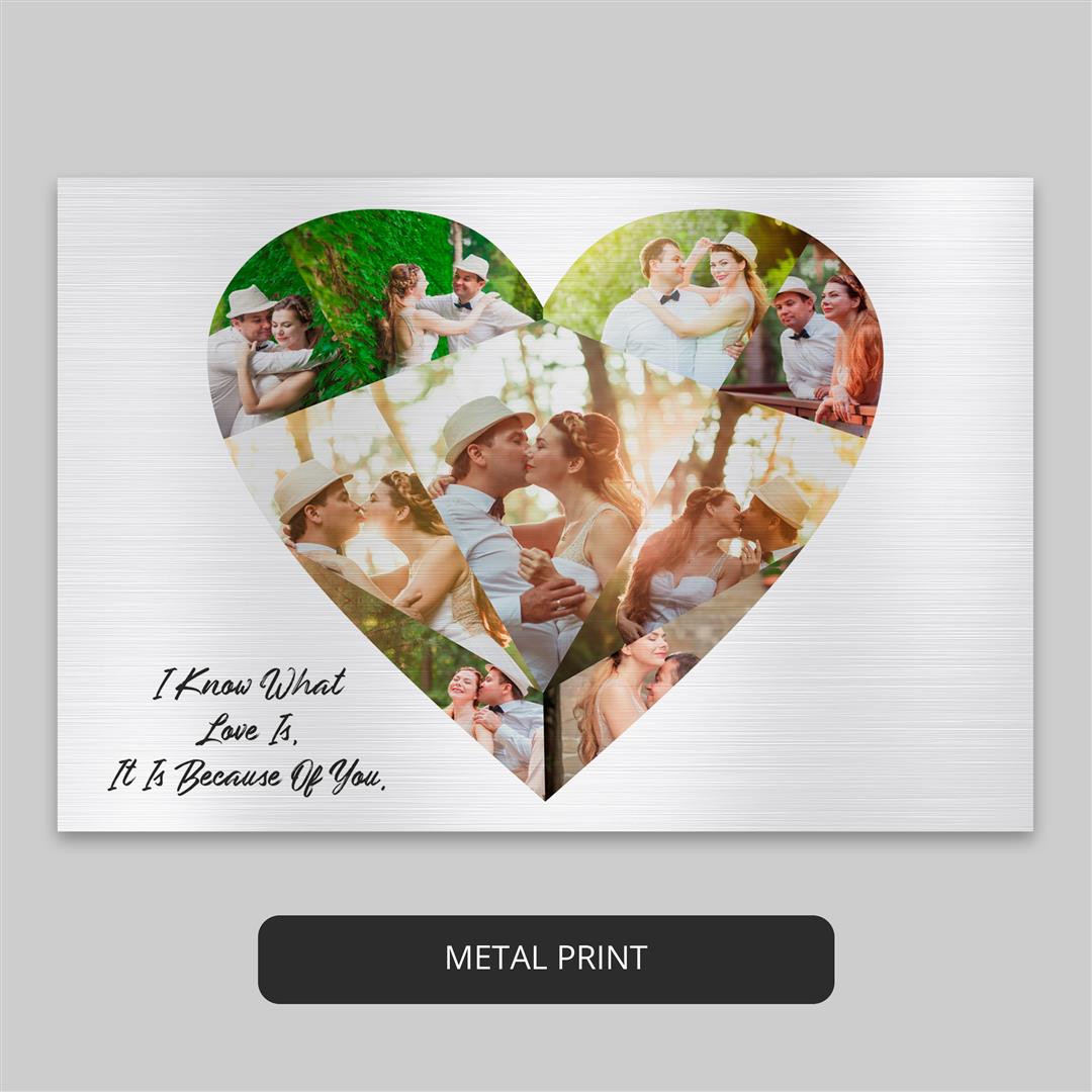 Unique Heart Shaped Gifts - Capture Special Moments in a Collage