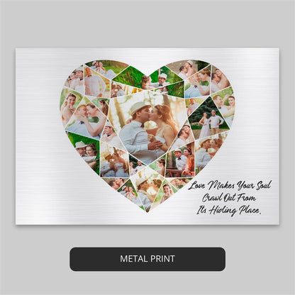 Unique heart-shaped gifts - Capture moments in a stunning display