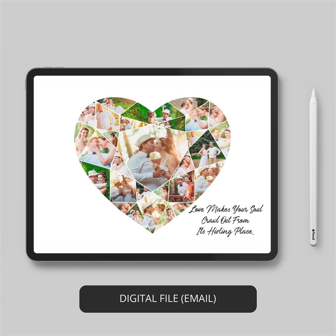 Heart shape décor - Customized picture frame for a stylish touch