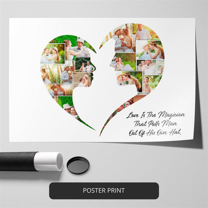 Heart Shaped Gifts for Valentine's Day: Customizable Photo Collage