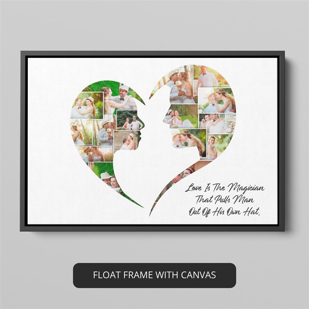 Heart Wall Art Decor: Customized Heart Shaped Photo Collage