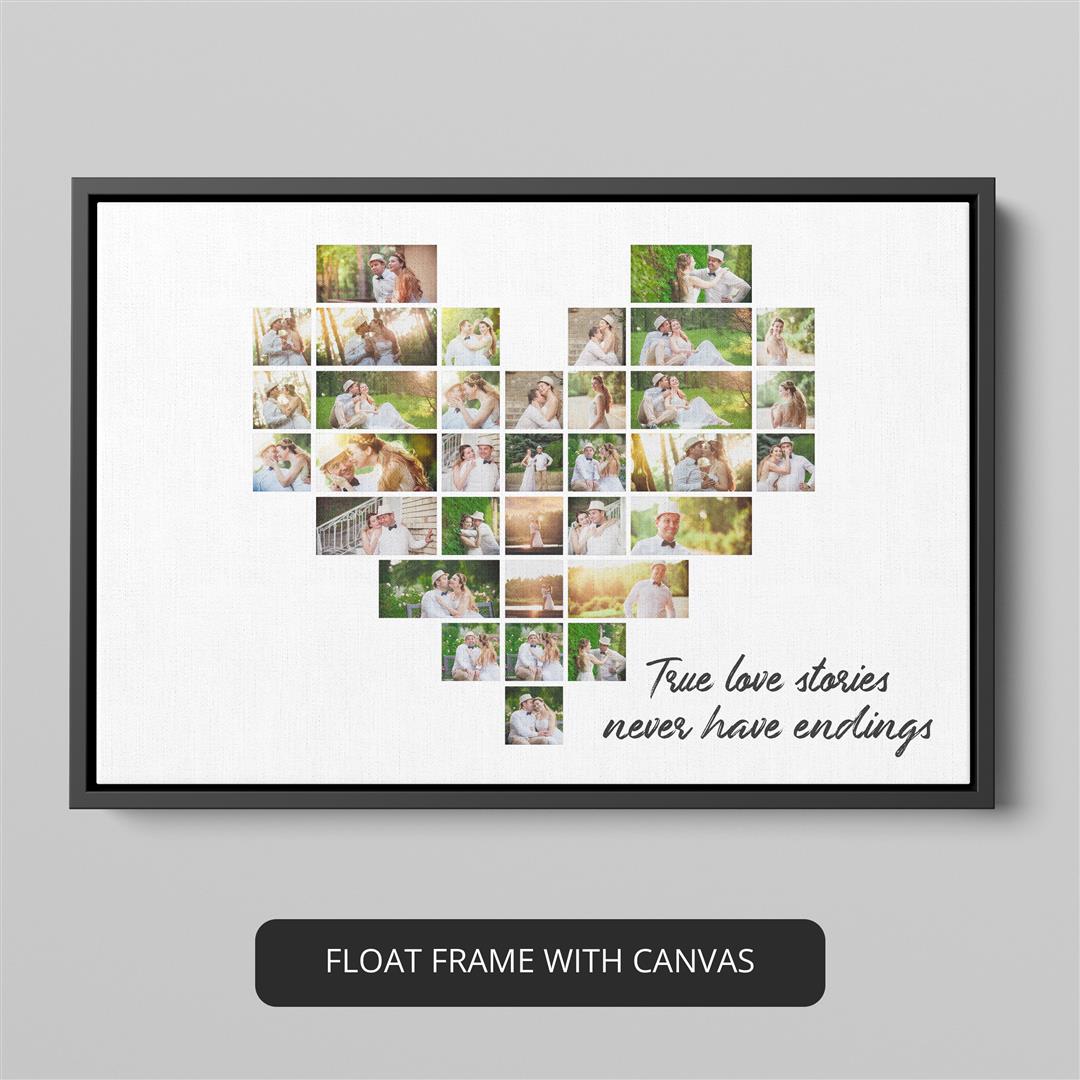 Couple Gift Ideas: Customizable Collage Photo Frame for Special Occasions