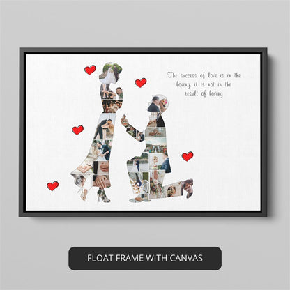 Couple Poster - Personalized Couple Photo Collage