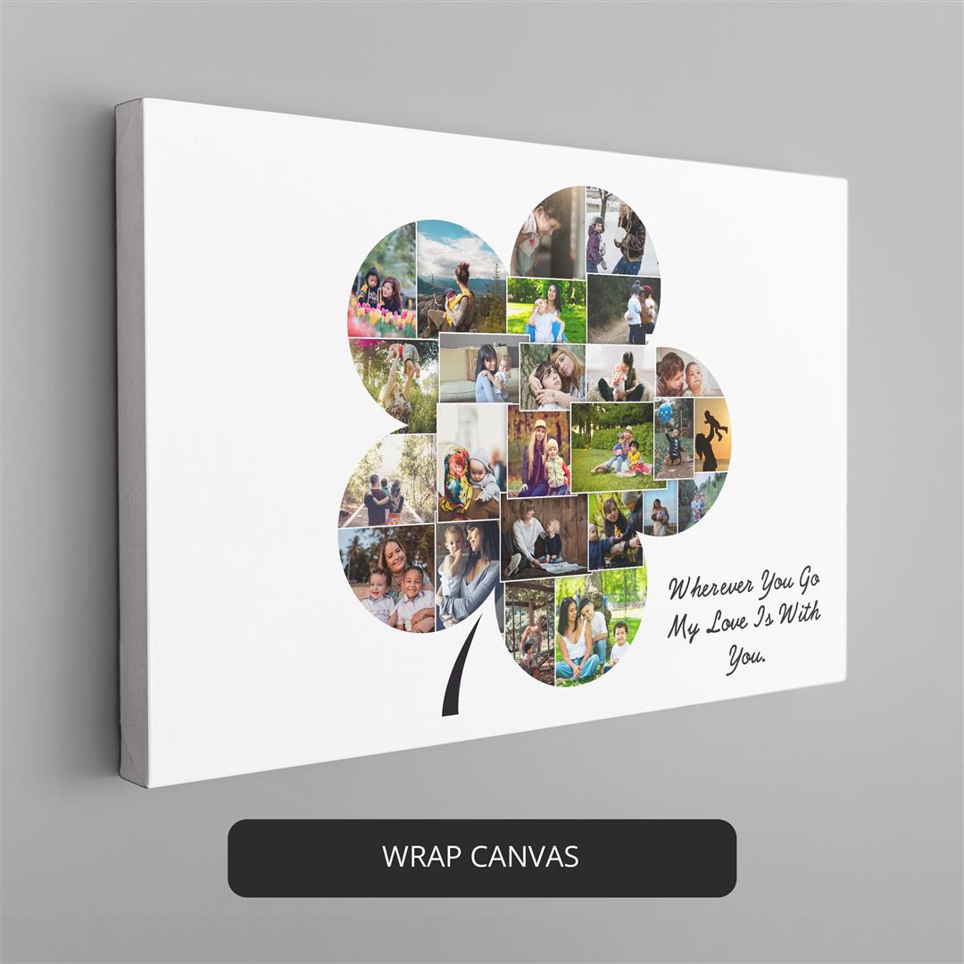 Captivating Flower Gift - Beautiful Flower Shaped Photo Collage
