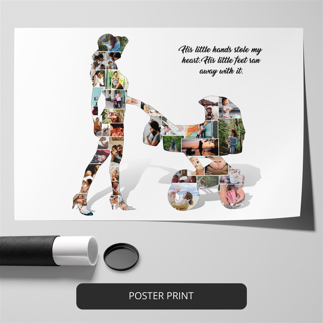 Mother Son Art: Customizable Photo Collage for Mother's Day
