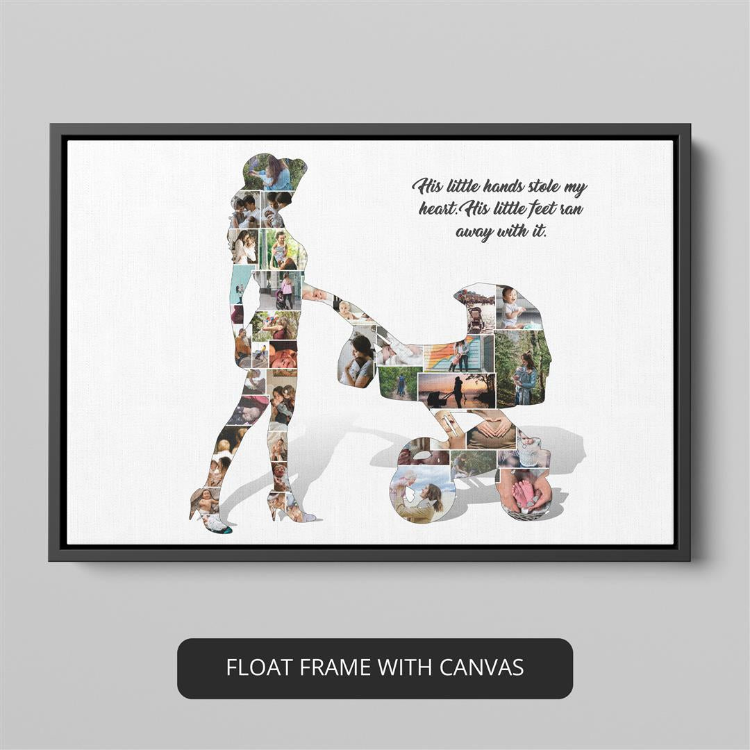 Celebrate Motherhood: Personalized Mother Son Picture Frame - Baby Shower Gift