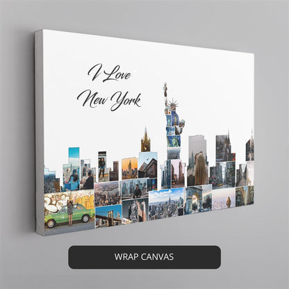 Captivating New York Photo Collage: Wall Art and Gift Idea