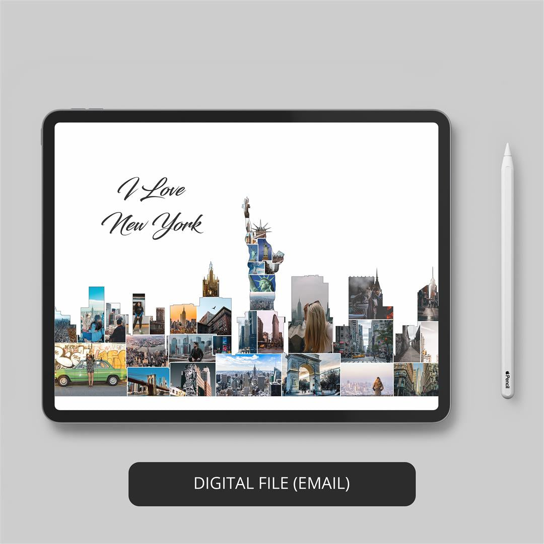 New York City Gift Ideas: Personalized Photo Collage Wall Art