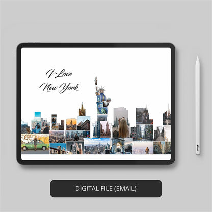 New York City Gift Ideas: Personalized Photo Collage Wall Art