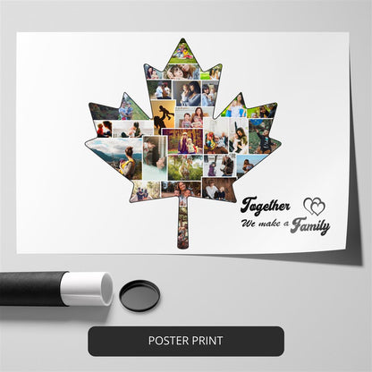 Unique Gifts for Girls - Personalized Toronto Maple Leaf Photo Collage