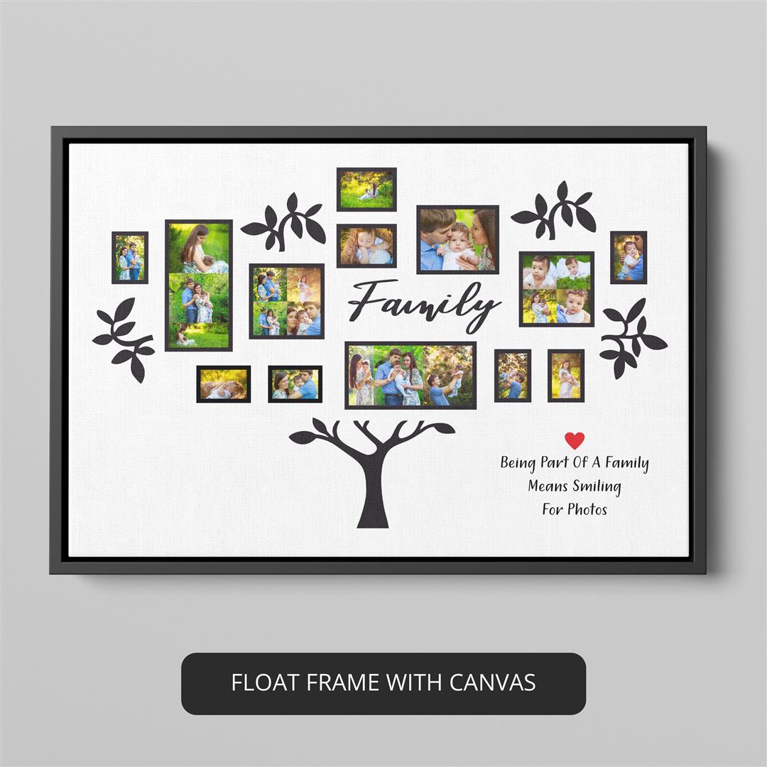 Family Tree Gifts for Mom: Custom Photo Collage Keepsake