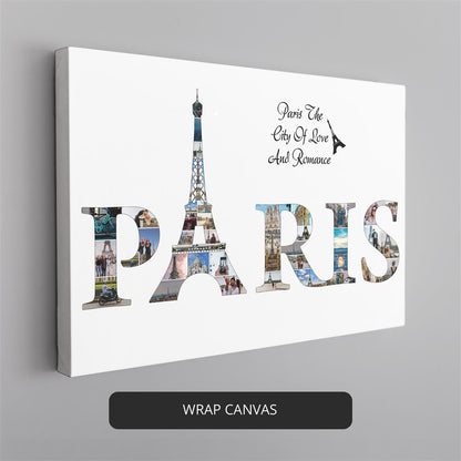 Stunning Paris Wall Art - Transform Your Space with our Personalized Paris Collage