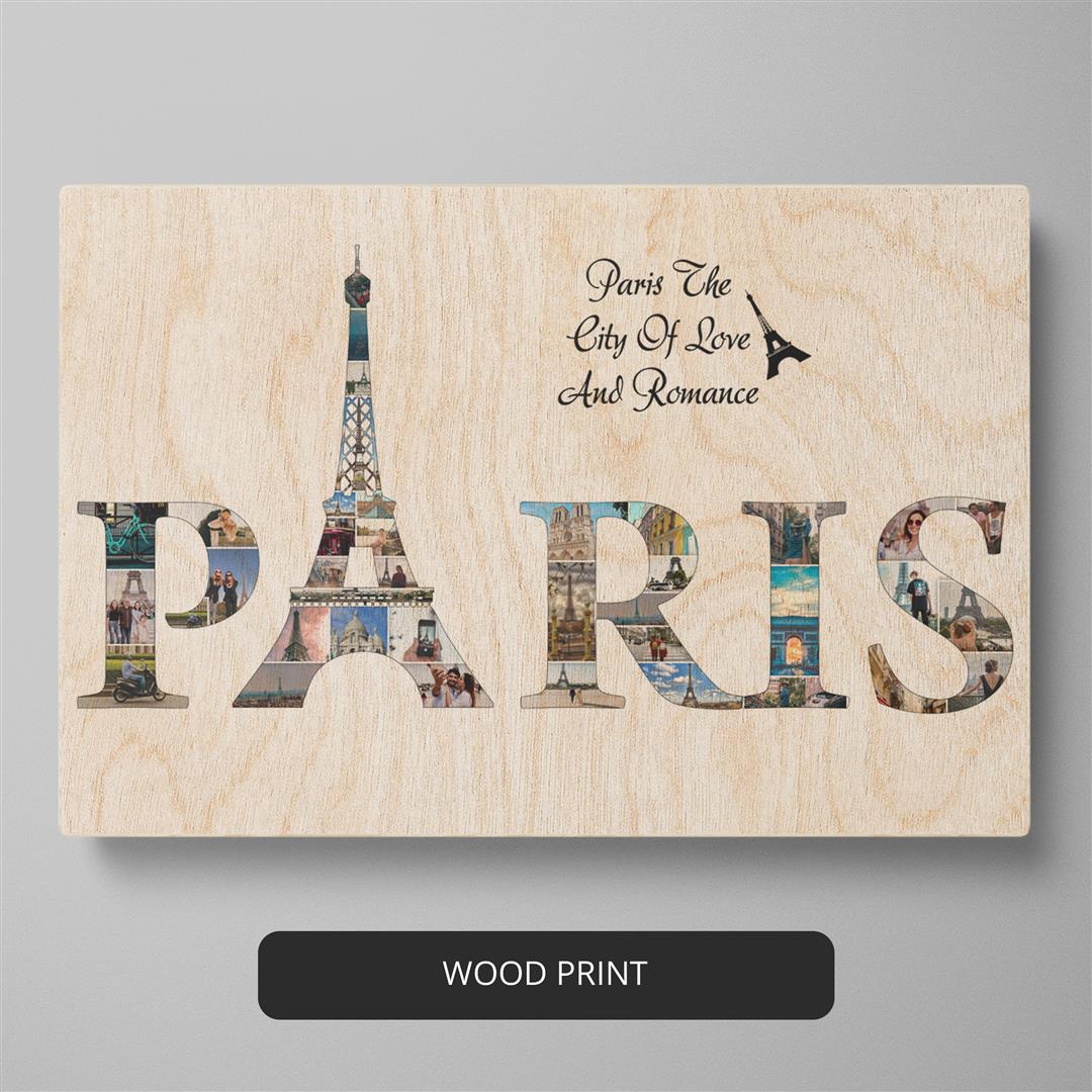 Paris Gifts - Capture Your Travel Memories with our Customizable Photo Collage