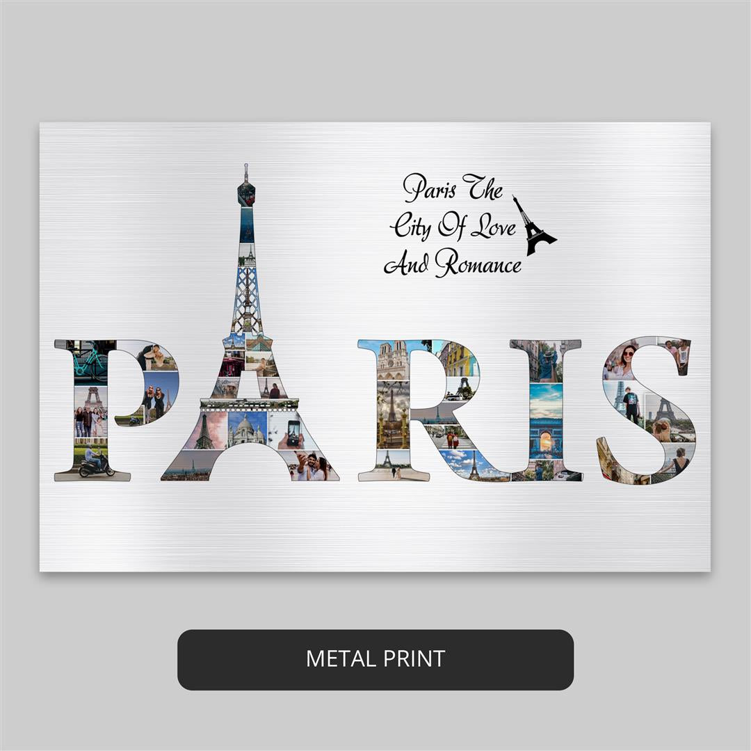 Paris Canvas Wall Art - Add Elegance to Your Home with our Personalized Paris Collage