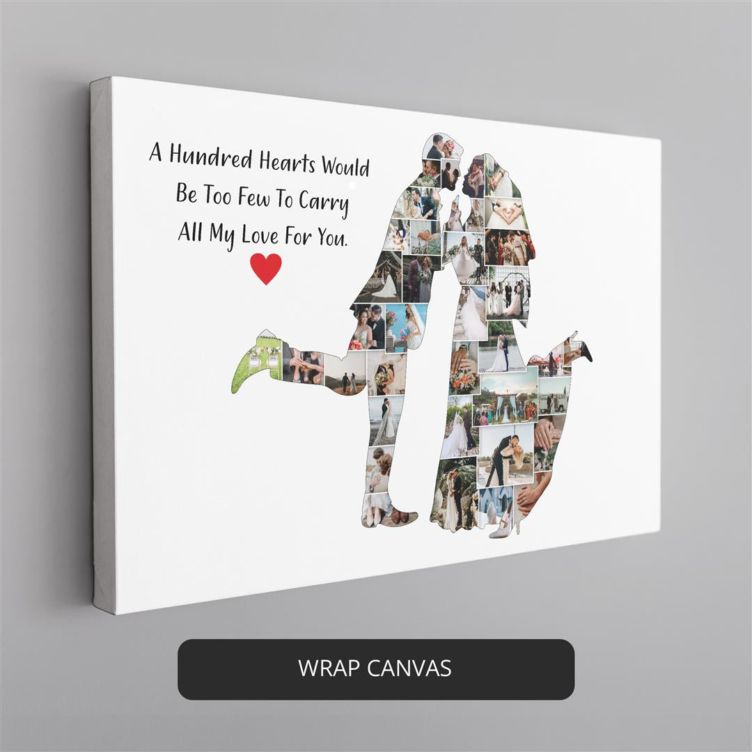 Anniversary Gift for Couple: Customized Photo Collage