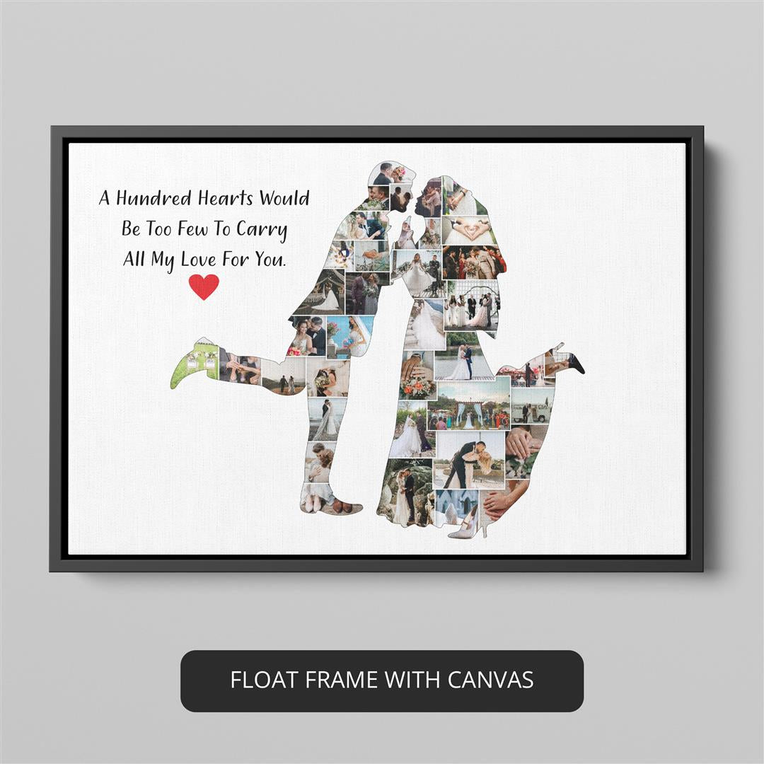 Couple Canvas Wall Art: Personalized Gift for Him and Her