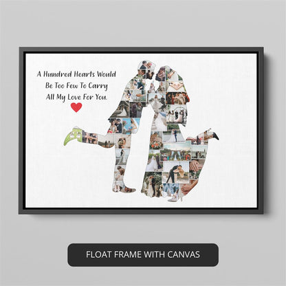 Couple Canvas Wall Art: Personalized Gift for Him and Her