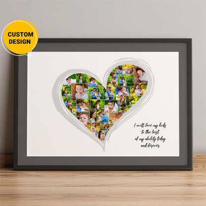 Personalized Wedding Gifts: Heart Shaped Photo Collage
