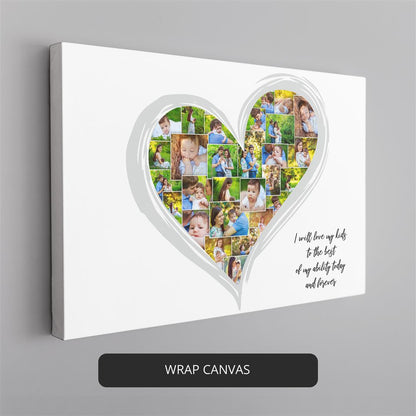 Capture the Love: Personalized Heart Shaped Photo Collage