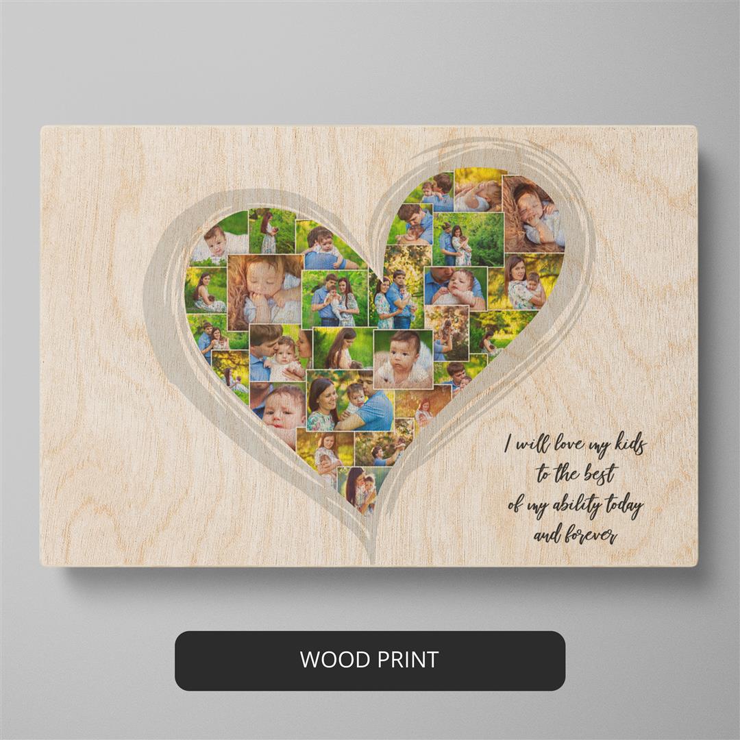 Wedding Decor: Heart Photo Collage Gift Idea