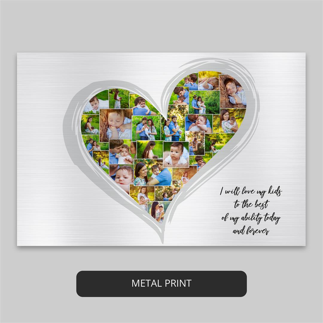 Celebrate Your Special Day: Heart Shaped Wedding Photo Collage