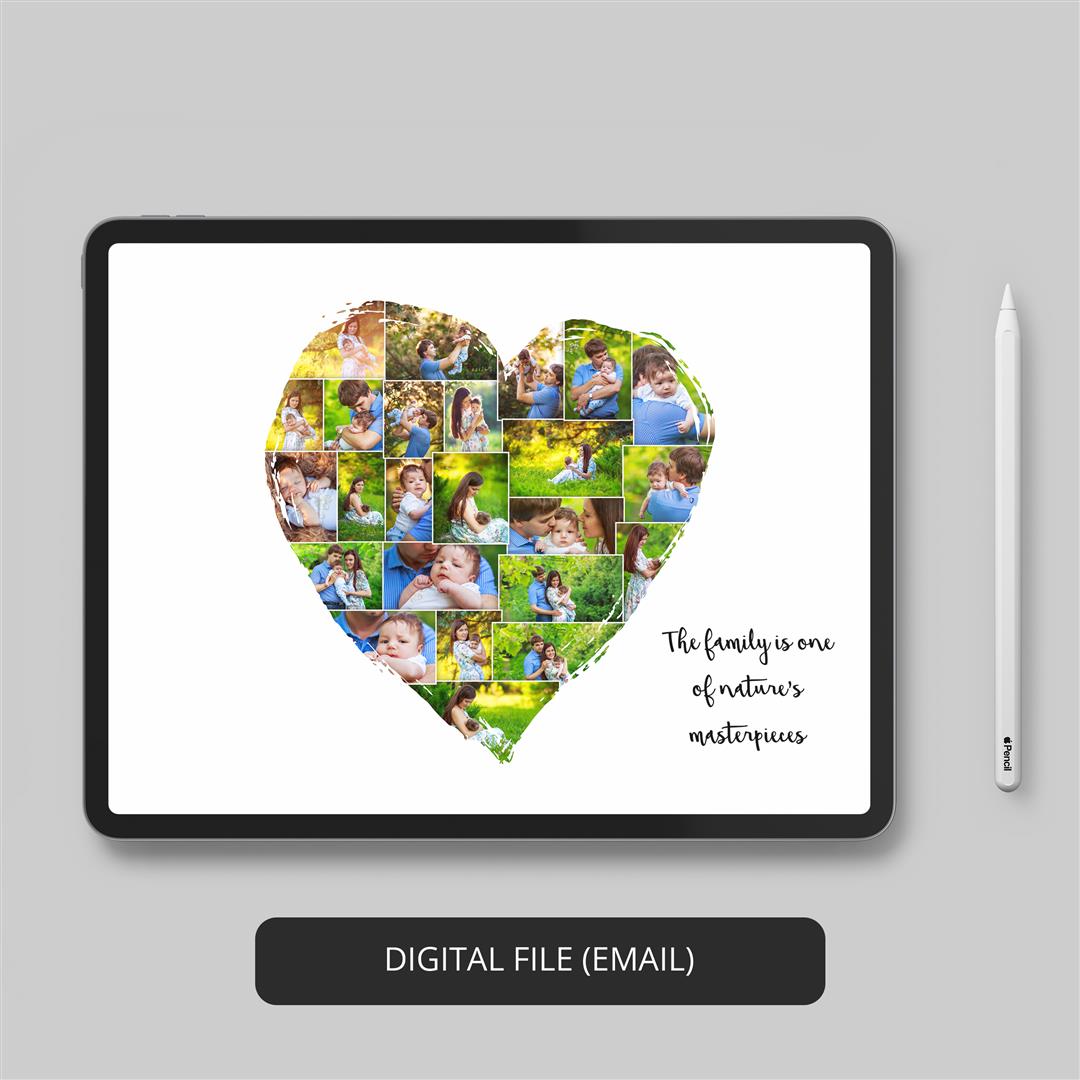 Heart Photo Collage - Expressive Heart-Shaped Gifts