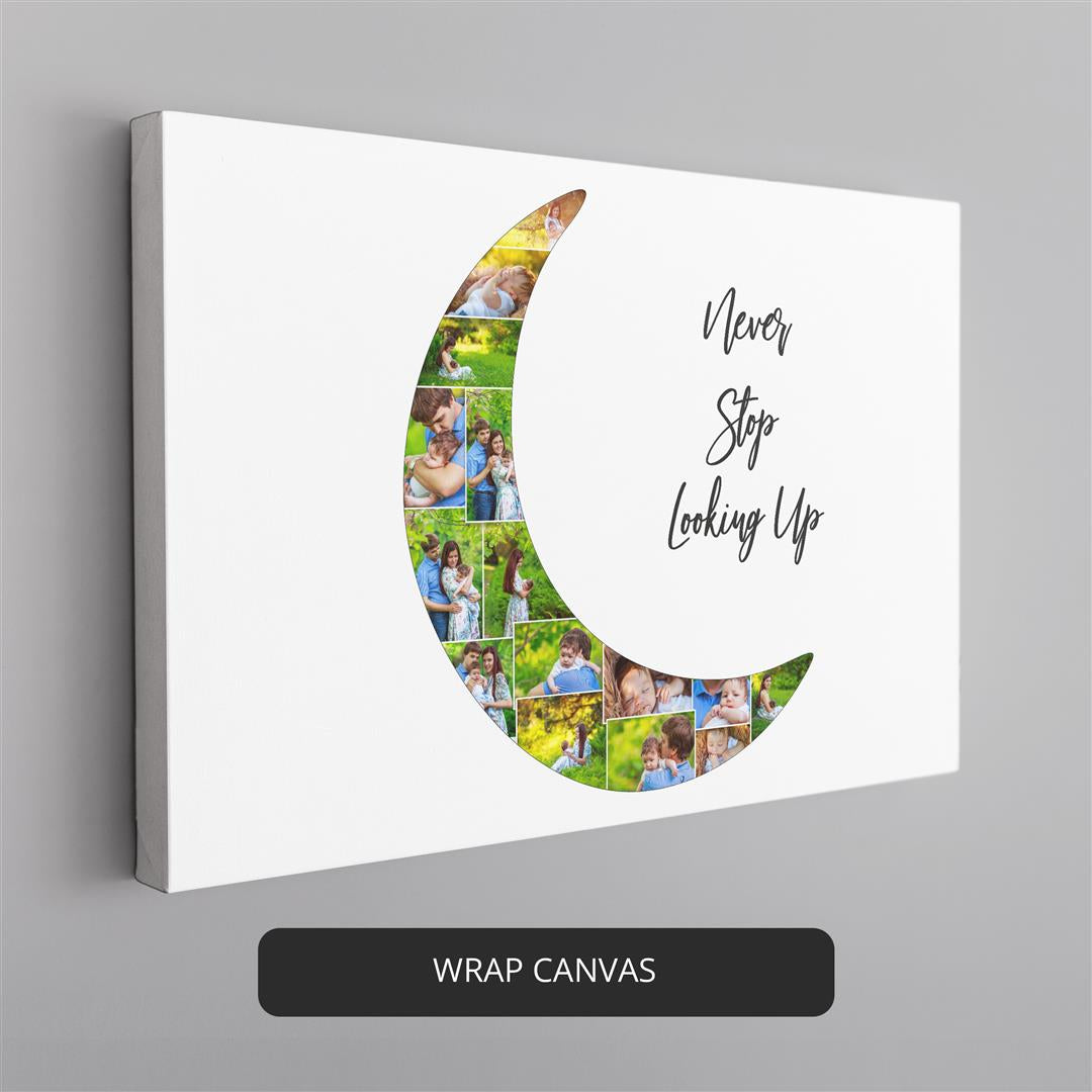 Moon Artwork: Stunning Moon Canvas Print - Perfect Moon Themed Gift