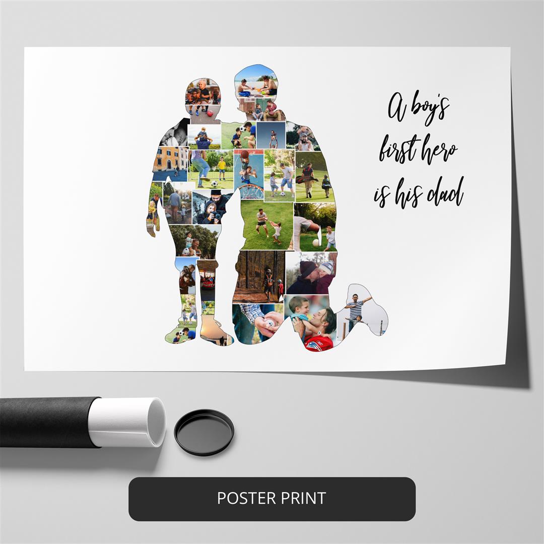 Gifts for Dad: Personalized photo collage - Dads Fathers Day gifts
