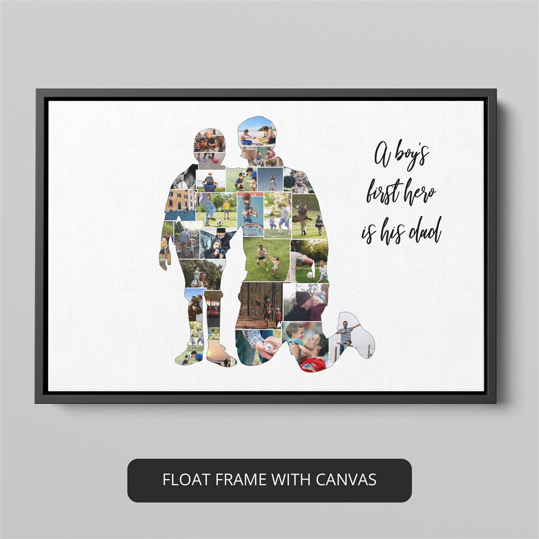 Dad photo collage: Unique gifts for Dad - Fathers Day artwork