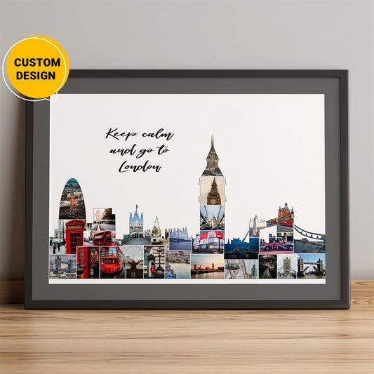 Personalized London Themed Gifts - Custom Photo Collage