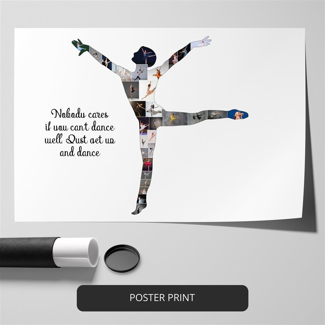 Dance Themed Gifts: Stunning Dance Artwork in a Personalized Photo Collage