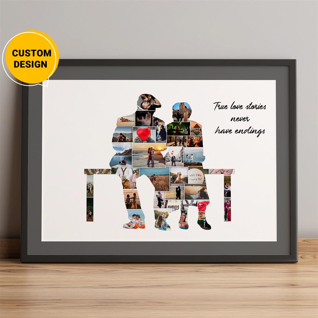 Personalized photo collage: Perfect anniversary gift for couples