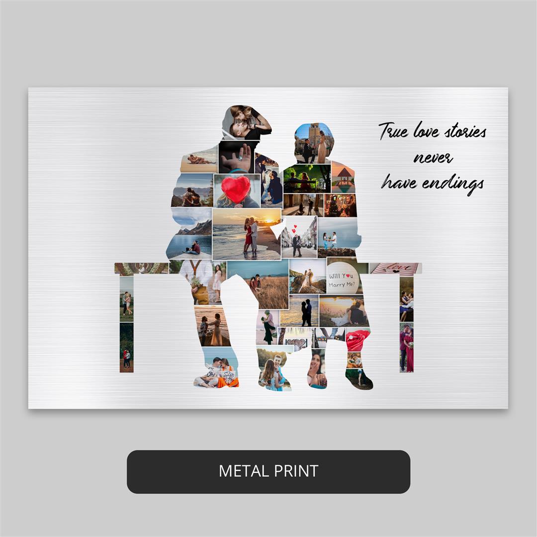 Gift ideas for married couples: Personalized photo collage for lasting memories