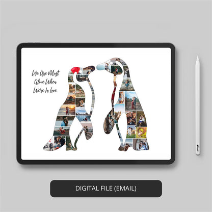 Best Gifts for Couples - Penguin Decor with Photo Collage